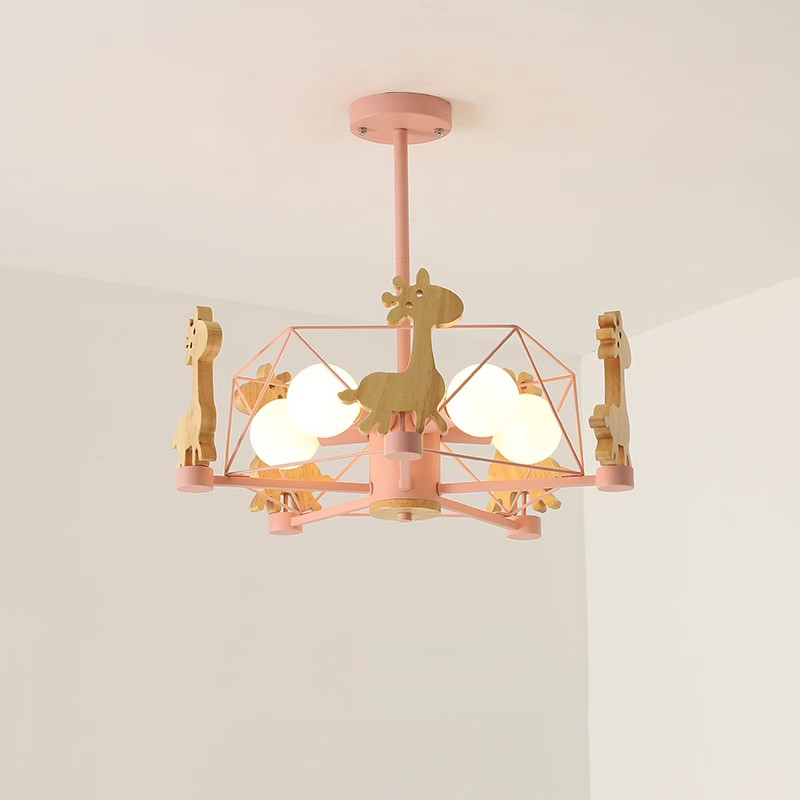 Baby Nursery Ceiling Light - Kinderkamer plafondlampen LED massief hout roterend