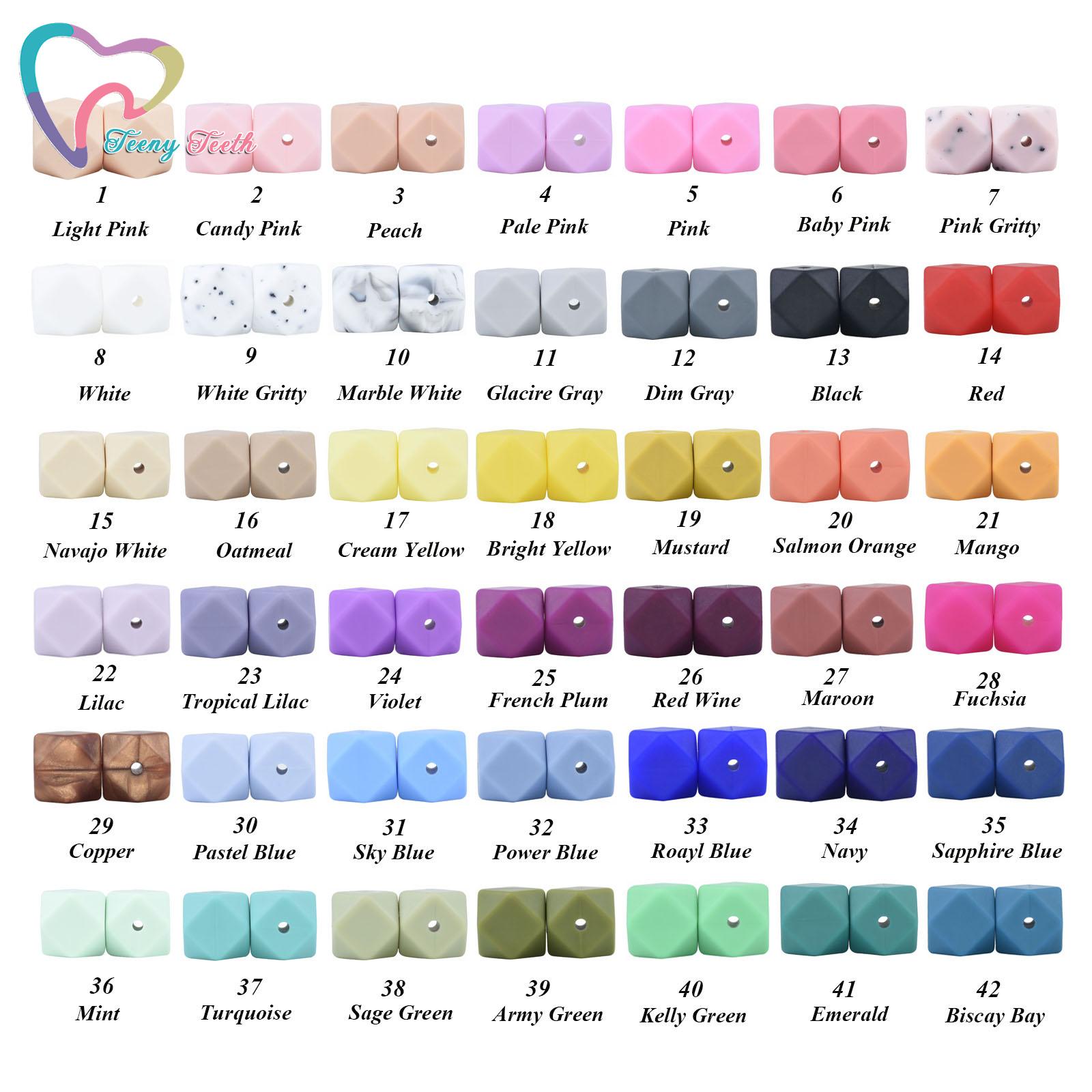 Baby Nursery Hospital - Teeny Tanden 20 Pcs 42 Kleuren