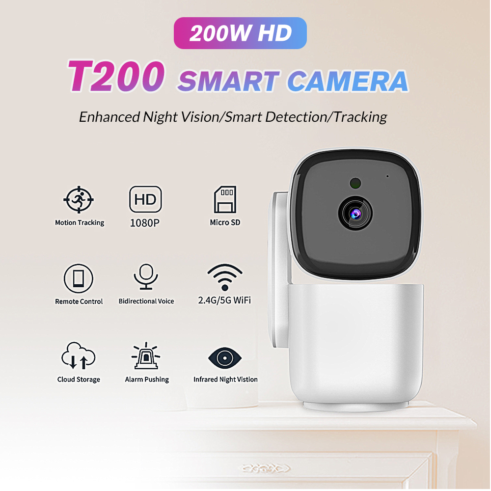 Baby Monitor Split Screen - T200 1080P PTZ-beveiligingscamera voor binnen 355