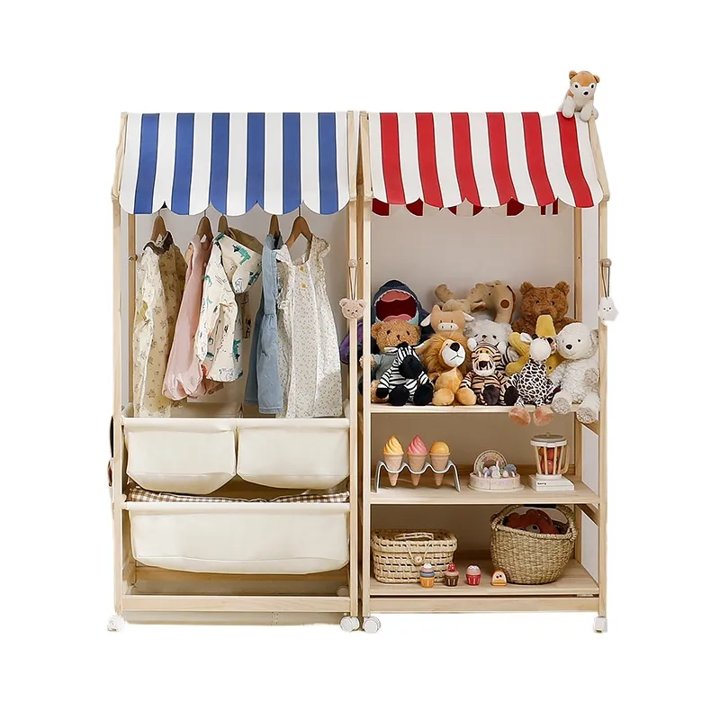 Baby Bookshelf Small - Massief houten kinderboekenplank speelgoedopbergrek kleine displayplank