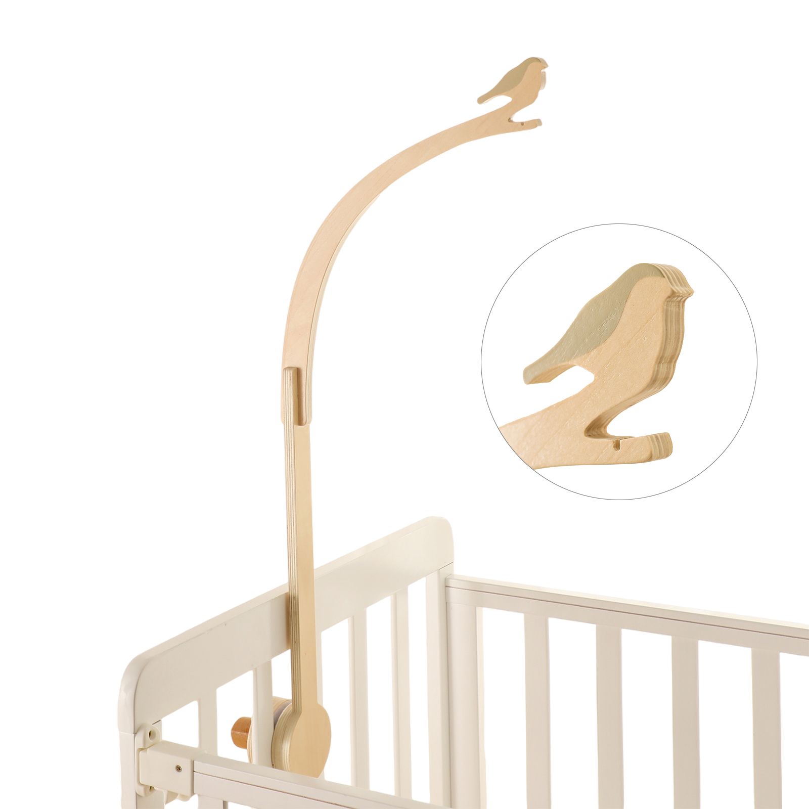Crib Mobile Musical - Baby Houten Kleine Birdie Bed Bel