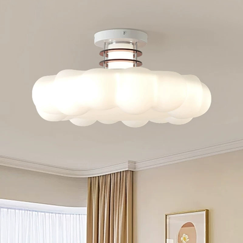 Baby Nursery Ceiling Light - Crèmekleurige Cloud Slaapkamer Plafondlampen LED Kinderkamer
