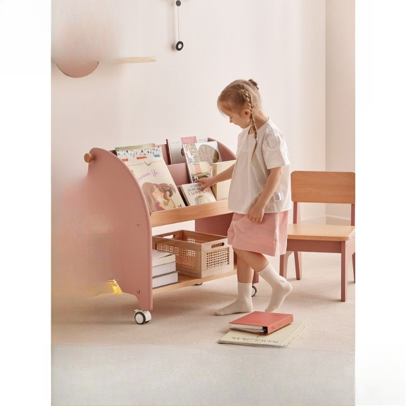 Baby Bookshelf Small - Boekenplank van massief hout Tijdschriftenplank van