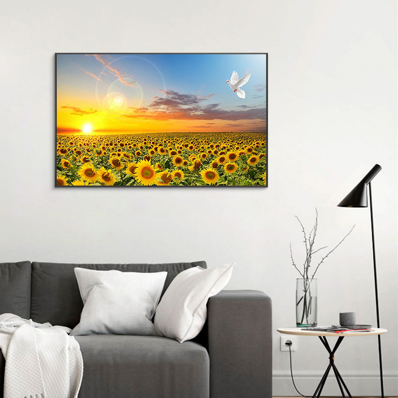 Baby Nursery Mirror - Zonnebloem Posters Hd Print Slaapkamer Decoratie