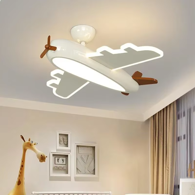 Baby Nursery Ceiling Light - Vliegtuig Plafondlamp Cartoon Kinder Plafondlamp Creatief