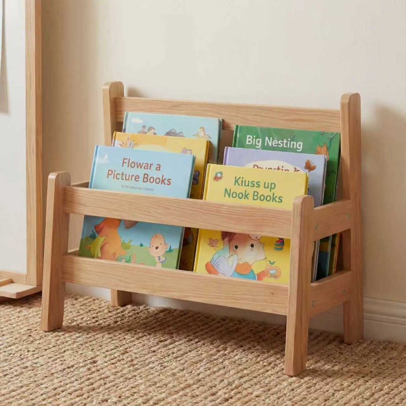 Baby Bookshelf Small - Kinderboekenplank van vloer tot plafond, beukenhouten