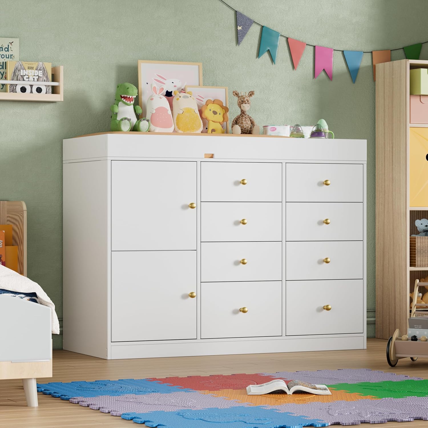 Verschoningstafel met commode, - Baby Nursery Dresser recensie en prijs