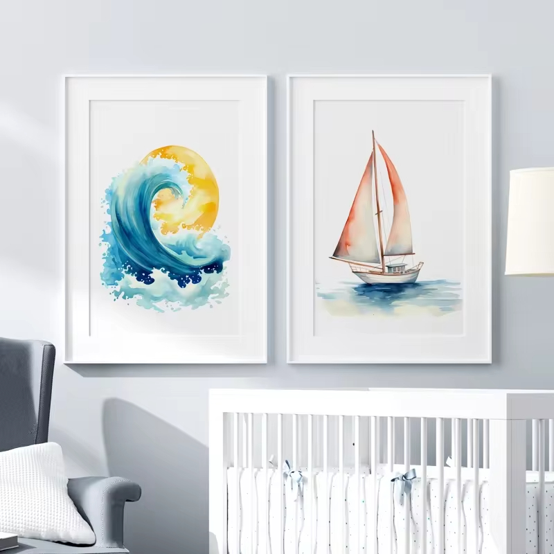 Surf Oceaan Thema Kinderkamer  - Baby Nursery Ocean recensie en prijs