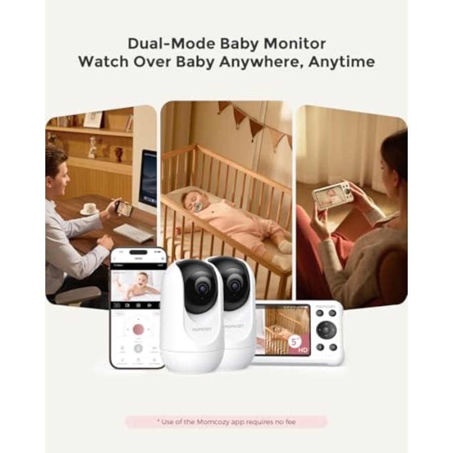Slimme WiFi-babyfoon voor thui - Baby Monitor Split Screen recensie en prijs