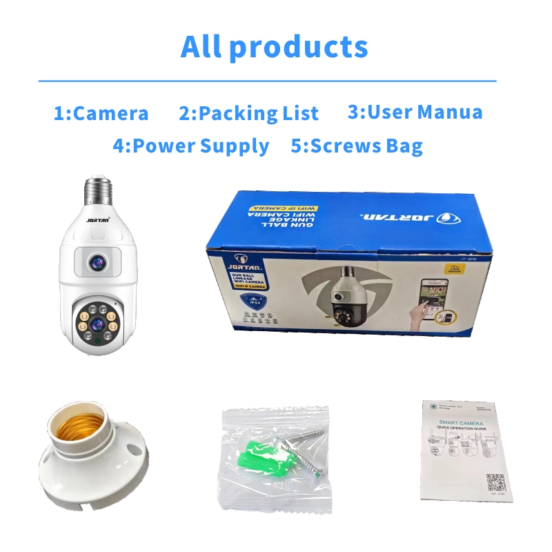 4MP Lamp E27 Dual Lens 360 Ind - Baby Monitor Split Screen recensie en prijs