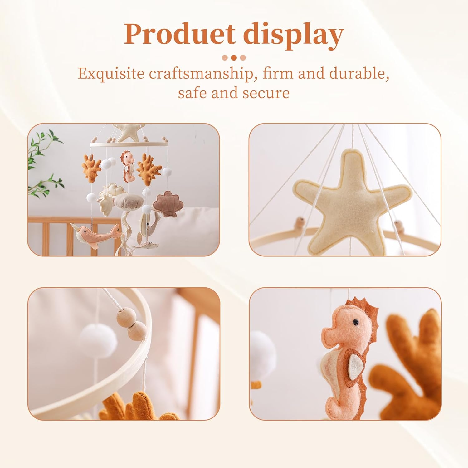 Houten wiegmobiel babybed bell - Crib Mobile Musical recensie en prijs