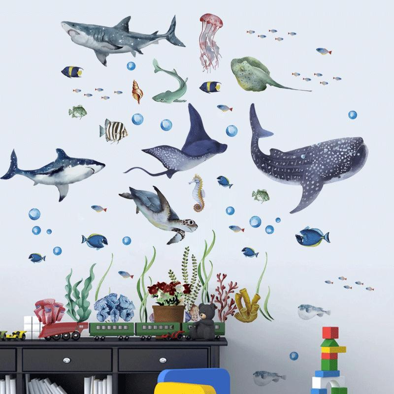 Nieuwste aquarel haaien oceaan - Baby Nursery Ocean recensie en prijs