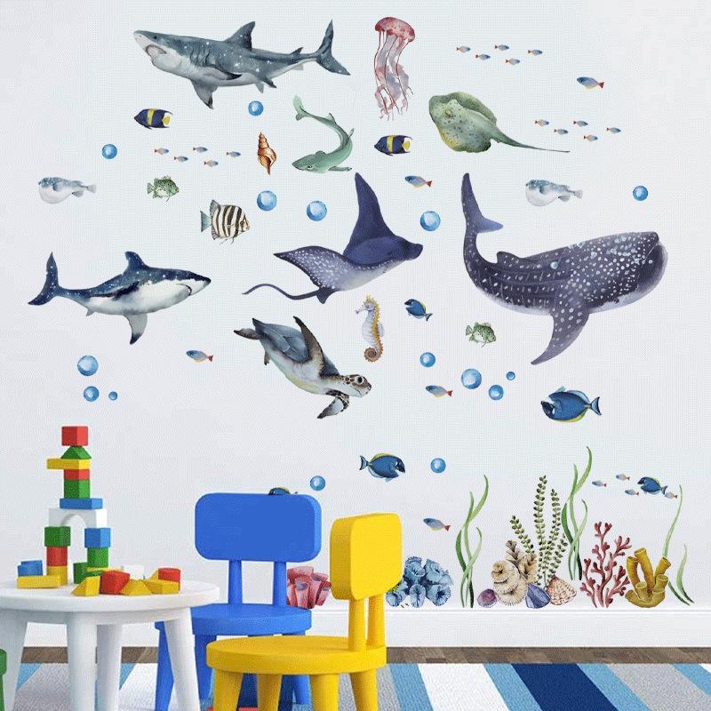 Nieuwste aquarel haaien oceaan - Baby Nursery Ocean recensie en prijs