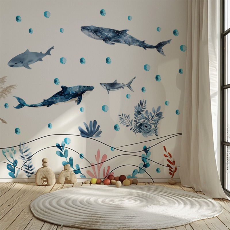 Onderzeese Leven Haai Walvis M - Baby Nursery Ocean recensie en prijs