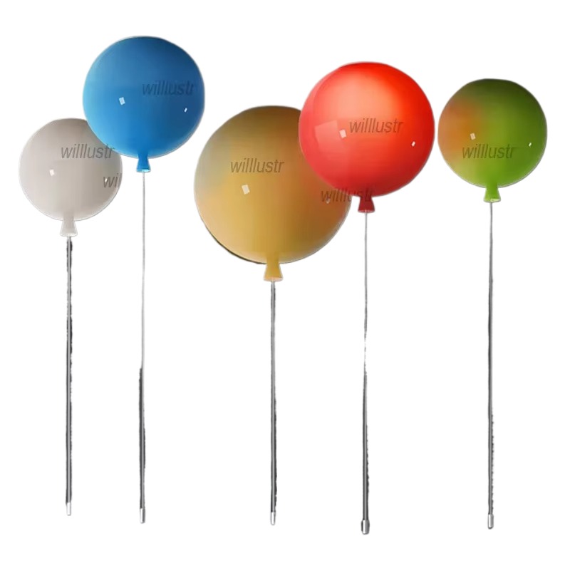 Kleurrijke glazen ballon plafo - Baby Nursery Ceiling Light recensie en prijs