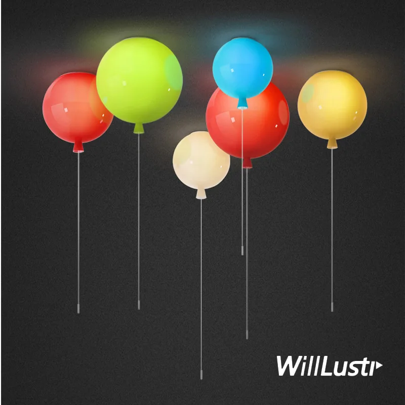 Kleurrijke glazen ballon plafo - Baby Nursery Ceiling Light recensie en prijs
