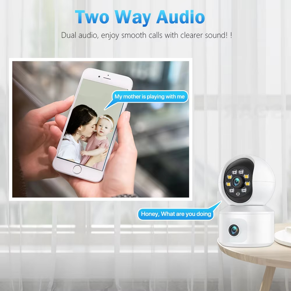 6MP ICSEE WiFi IP-camera Dubbe - Baby Monitor Split Screen recensie en prijs