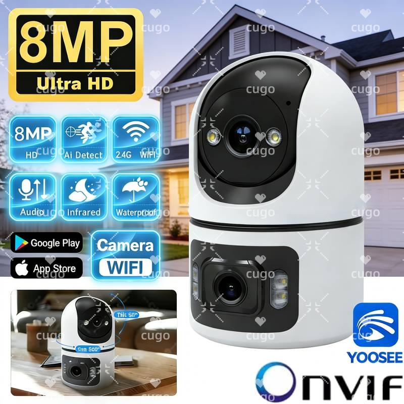 8MP WiFi IP-camera Babymonitor - Baby Monitor Split Screen recensie en prijs
