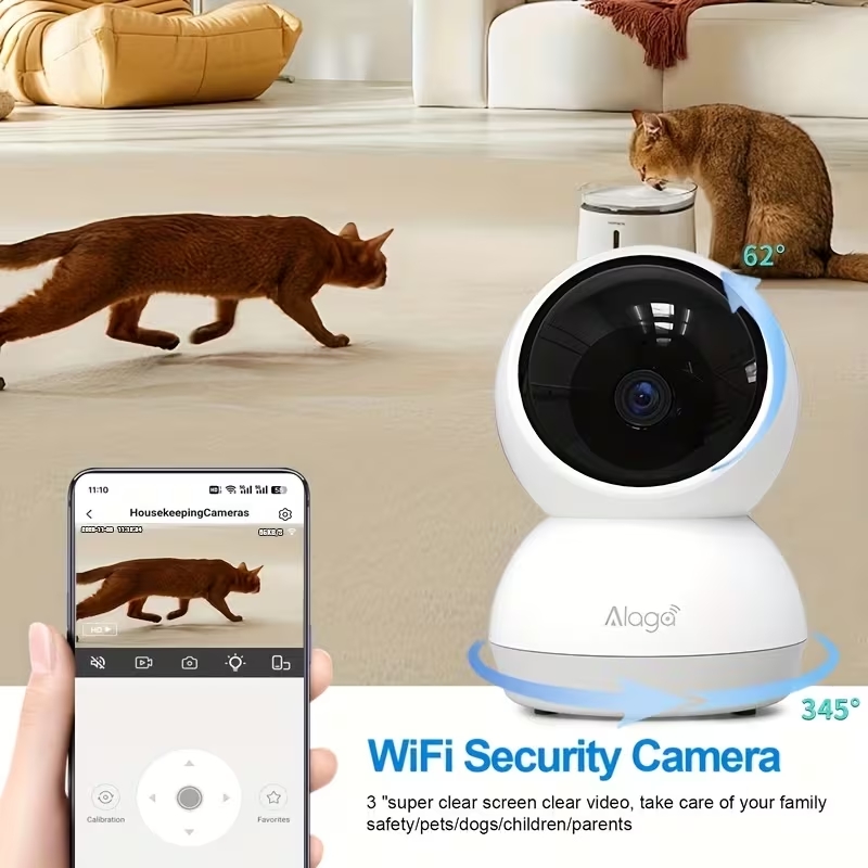 Slimme WiFi-beveiligingscamera - Baby Monitor Split Screen recensie en prijs