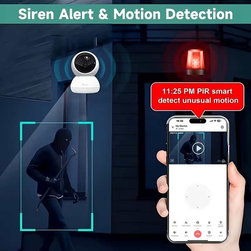 Slimme WiFi-beveiligingscamera - Baby Monitor Split Screen recensie en prijs