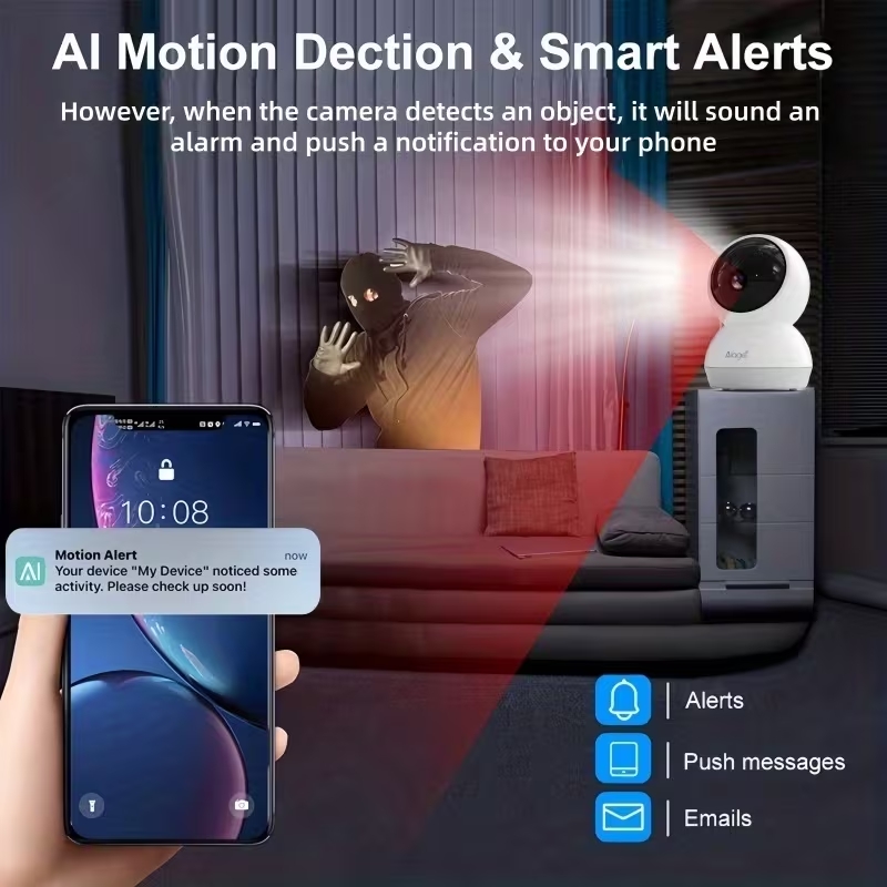 Slimme WiFi-beveiligingscamera - Baby Monitor Split Screen recensie en prijs