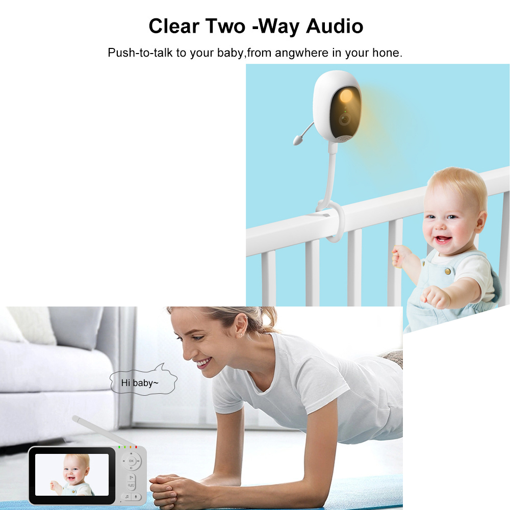 4,3-inch intelligente babyfoon - Baby Nursery Camera recensie en prijs