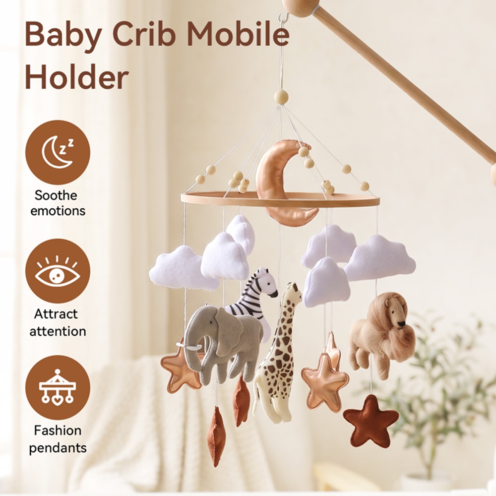 Houten bedbel babywieg mobiel  - Baby Nursery Music recensie en prijs