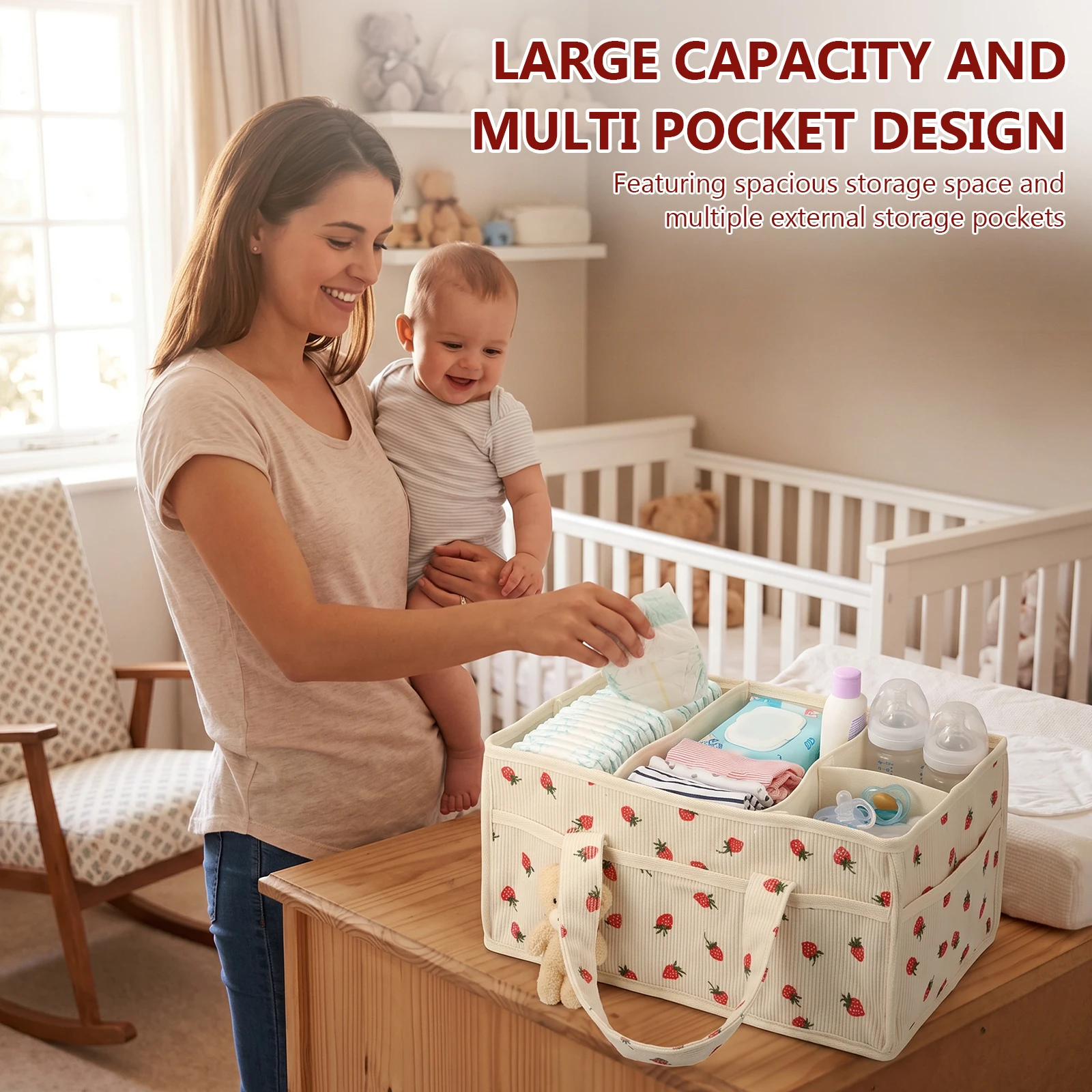 Opbergmand voor luiers en luie - Baby Nursery Dresser recensie en prijs