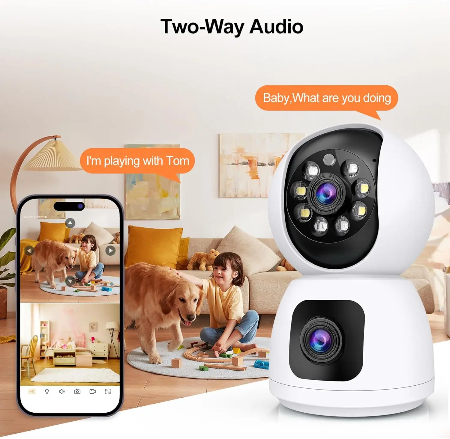 Tuya 4K 8MP HD WiFi Camera Ind - Baby Monitor Split Screen recensie en prijs