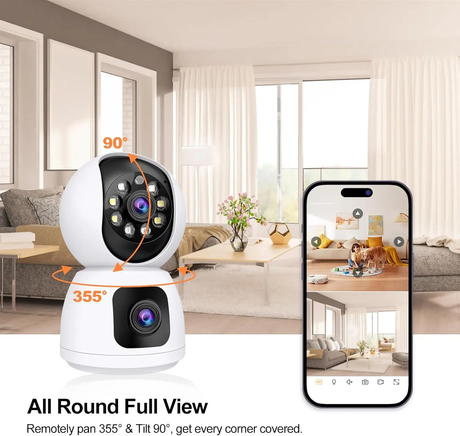 Tuya 4K 8MP HD WiFi Camera Ind - Baby Monitor Split Screen recensie en prijs