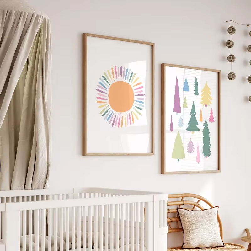 Boho Abc Regenboog Zonnewolken - Baby Nursery Mirror recensie en prijs