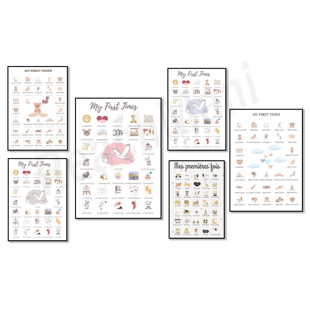 Eerste Keer Babyposters, Poste - Baby Nursery Mirror recensie en prijs