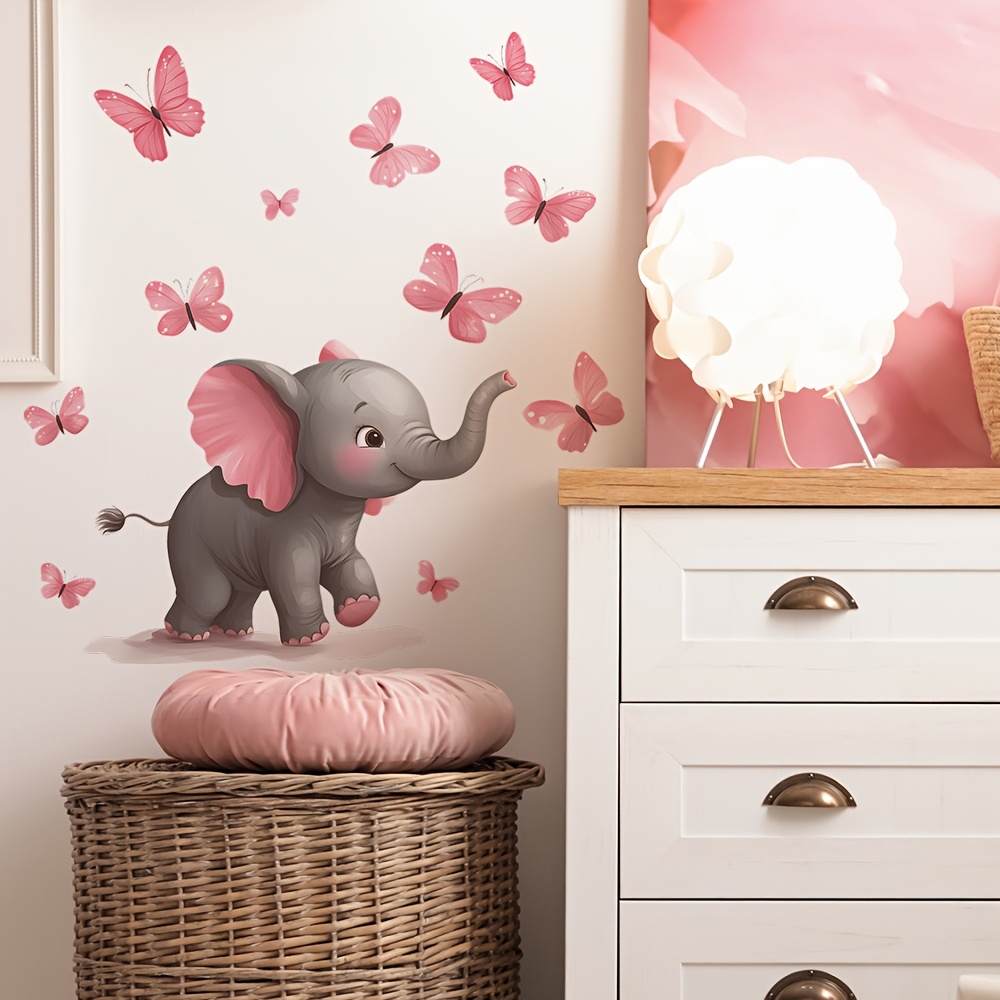 1pc Baby Olifant Vlinder Thema - Baby Nursery Elephant Theme recensie en prijs