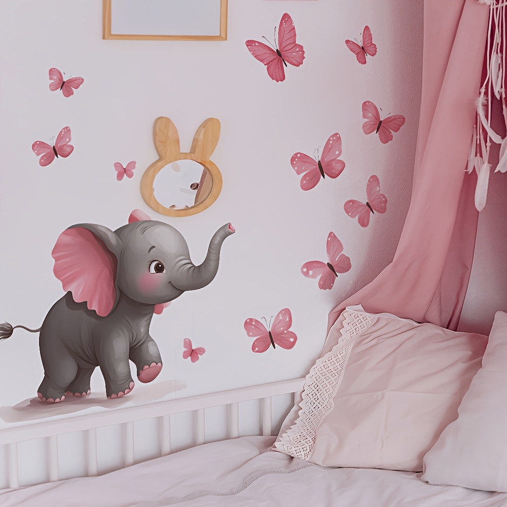 1pc Baby Olifant Vlinder Thema - Baby Nursery Elephant Theme recensie en prijs