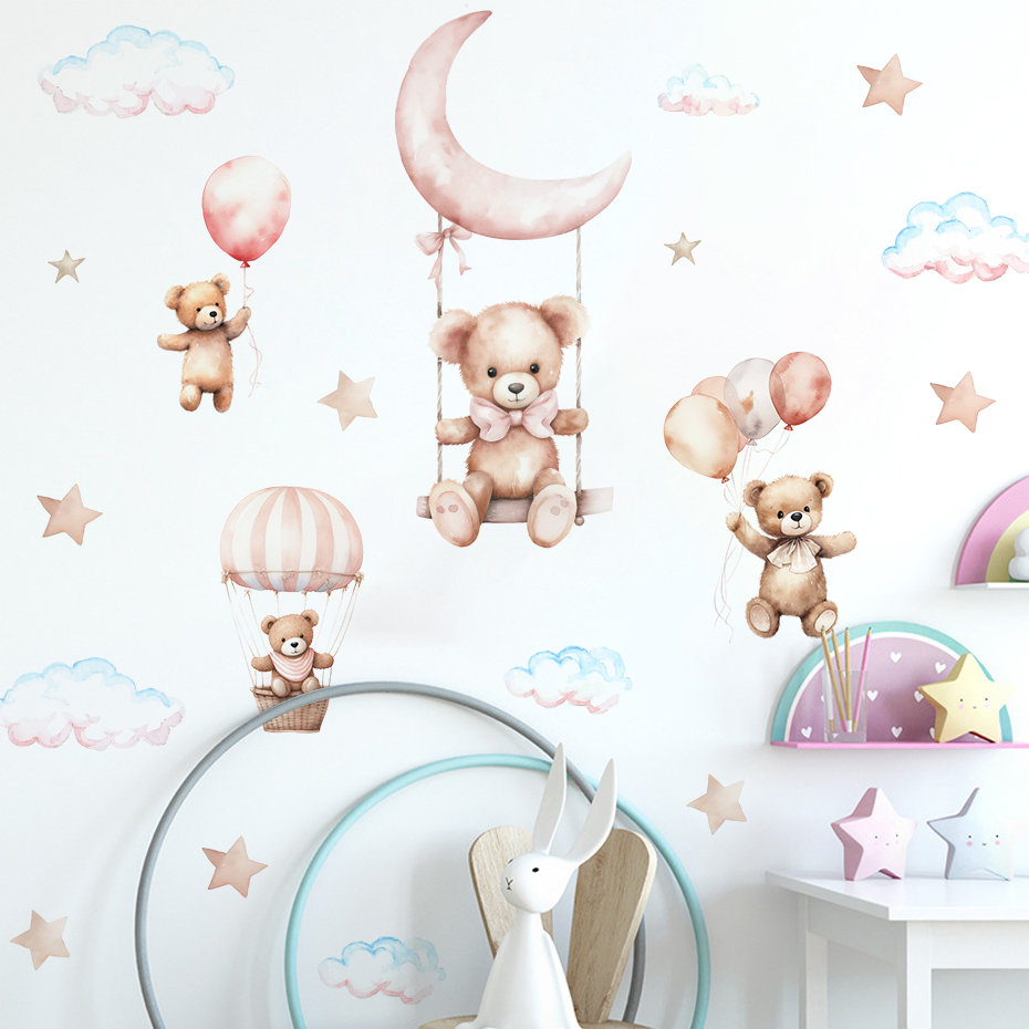Aquarel beer heteluchtballon w - Baby Nursery Package recensie en prijs