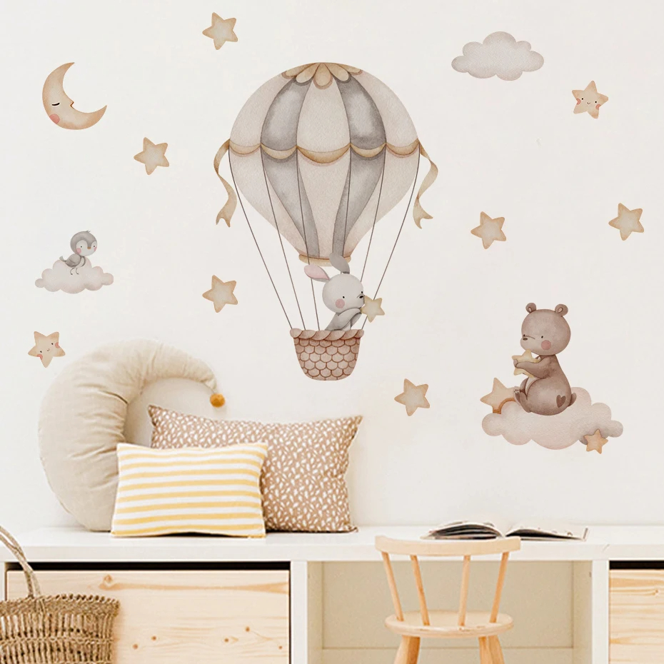 Aquarel beer heteluchtballon w - Baby Nursery Package recensie en prijs
