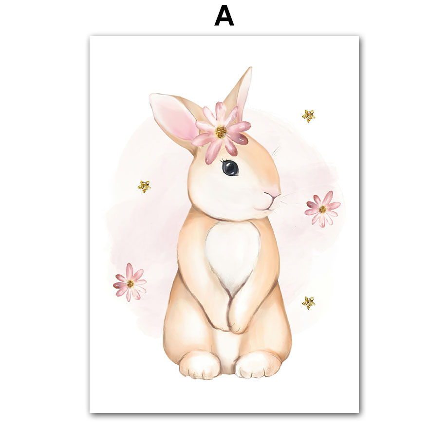 Leuke aquarel konijn regenboog - Baby Nursery Mirror recensie en prijs