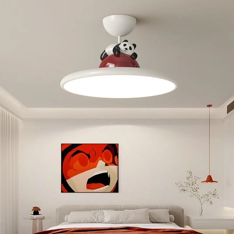 Cartoon crème stijl Panda LED- - Baby Nursery Ceiling Light recensie en prijs