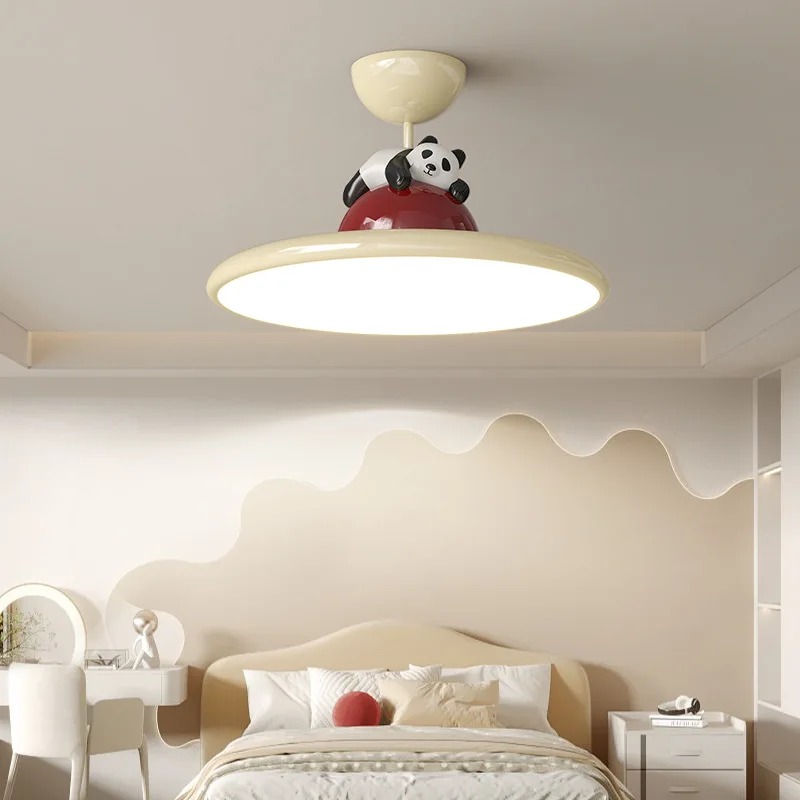 Cartoon crème stijl Panda LED- - Baby Nursery Ceiling Light recensie en prijs