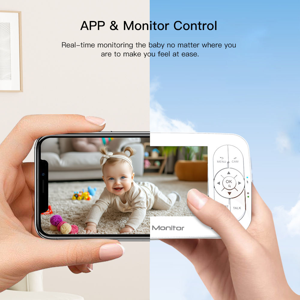 5Inch 2MP 1080P APP Afstandsbe - Baby Nursery Camera recensie en prijs