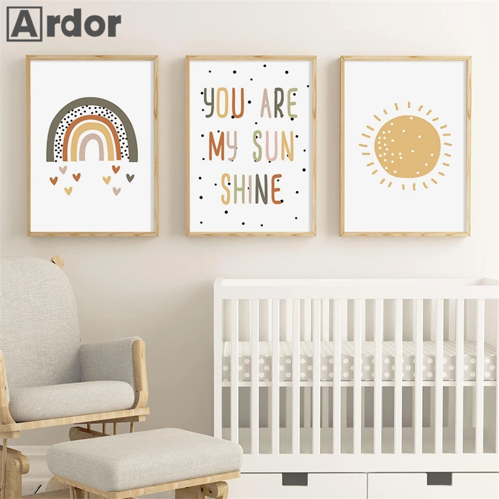 Kinderkamer Muur Prints Je Ben - Baby Nursery You Are My Sunshine recensie en prijs