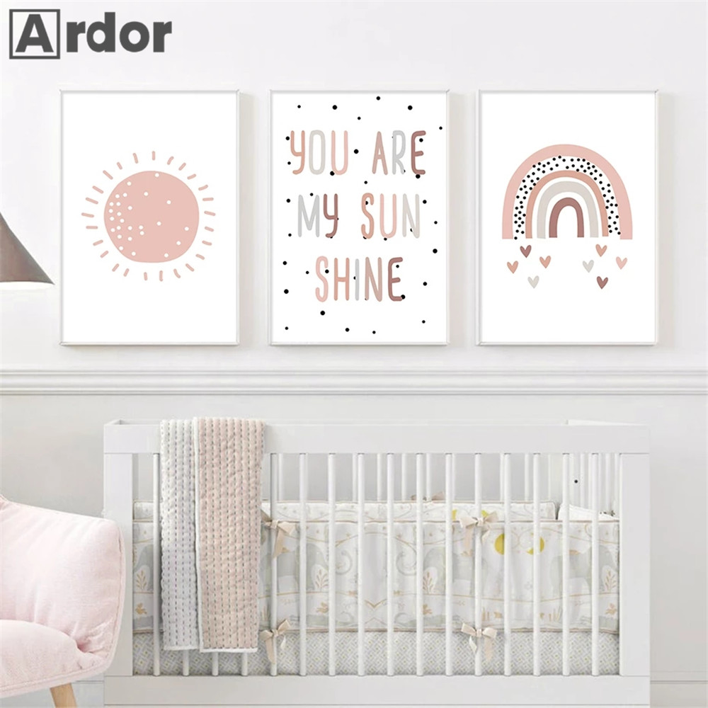 Kinderkamer Muur Prints Je Ben - Baby Nursery You Are My Sunshine recensie en prijs