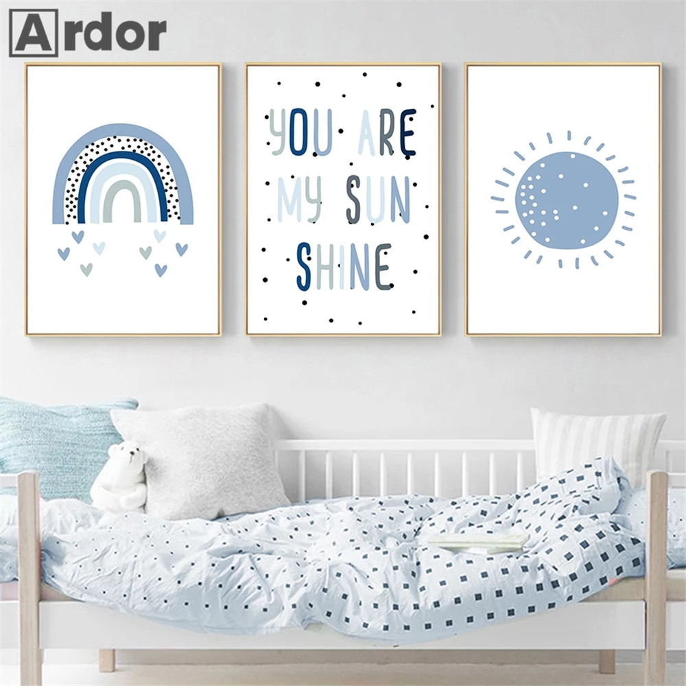 Kinderkamer Muur Prints Je Ben - Baby Nursery You Are My Sunshine recensie en prijs