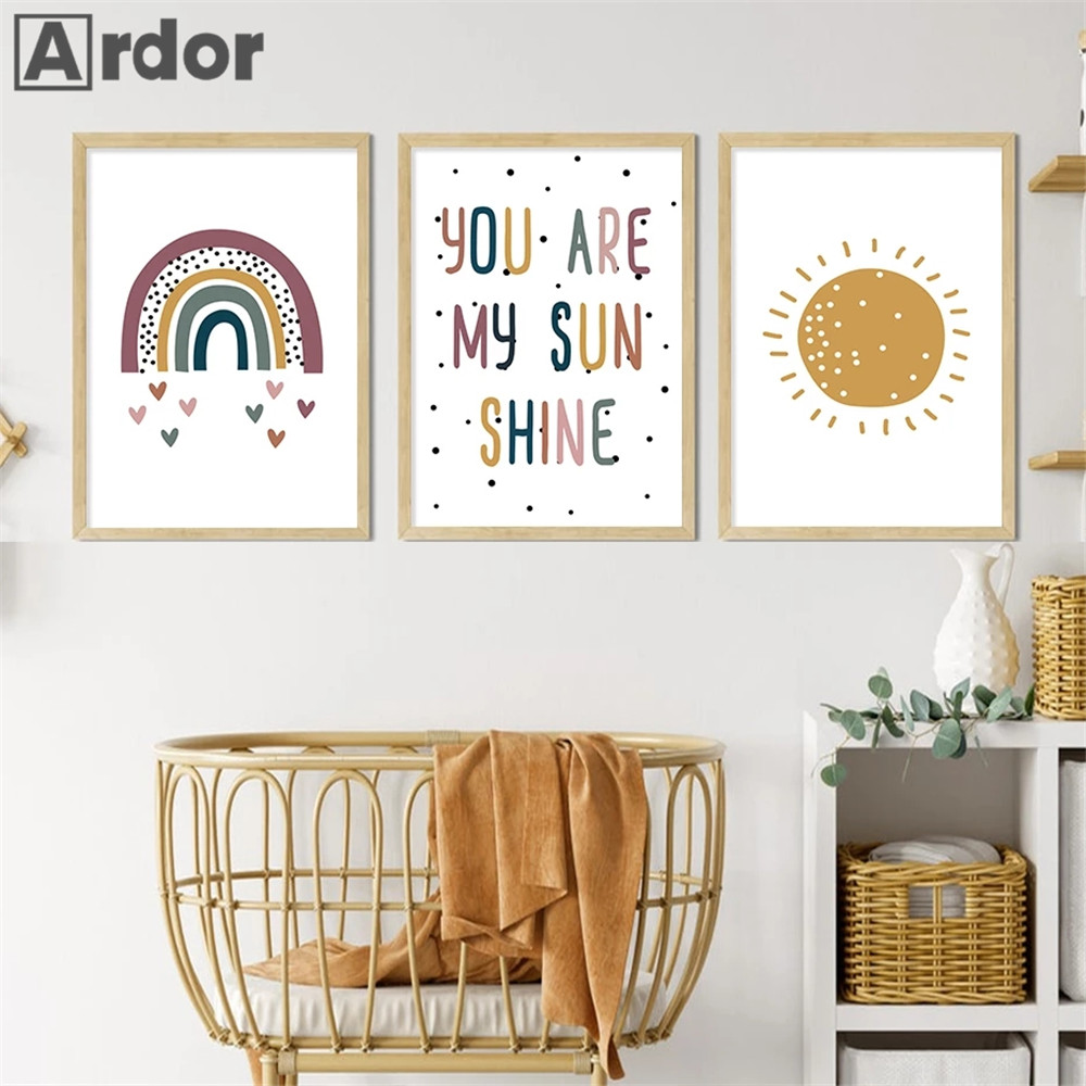Kinderkamer Muur Prints Je Ben - Baby Nursery You Are My Sunshine recensie en prijs