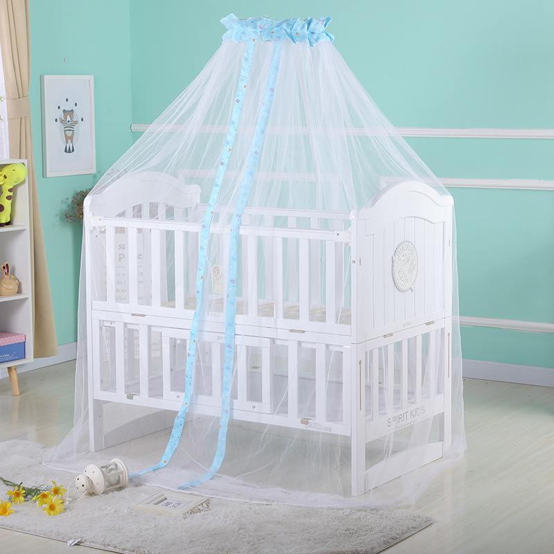 Klamboes Wit Blauw Babybedje P - Baby Nursery Accessories recensie en prijs