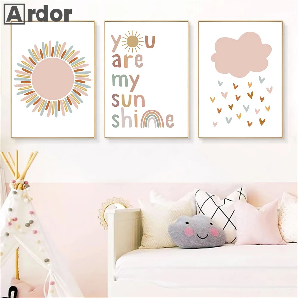 Aangepaste naam posters babyka - Baby Nursery You Are My Sunshine recensie en prijs