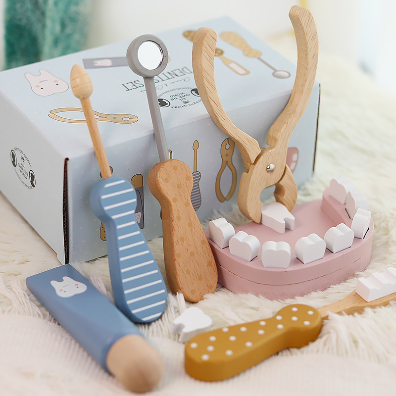 Houten kinderspeelgoed kleine  - Baby Nursery Hospital recensie en prijs