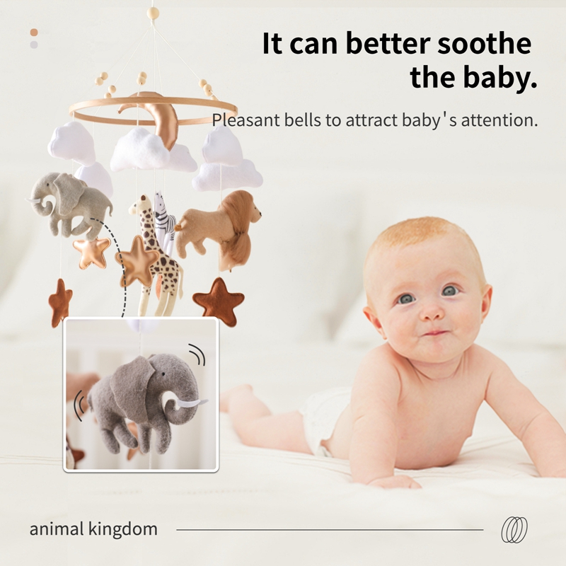 Wiegmobiel bedbel houten babyr - Crib Mobile Musical recensie en prijs