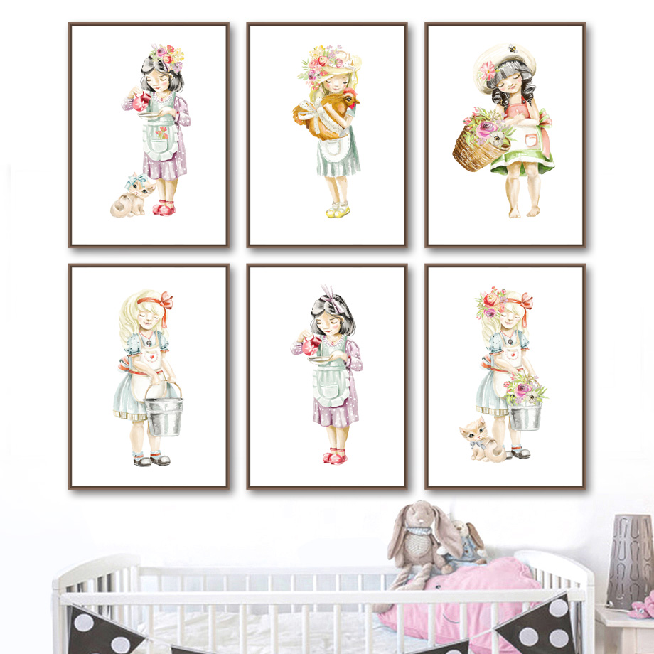 Schattige Baby Meisje Bloem Ka - Baby Nursery Mirror recensie en prijs