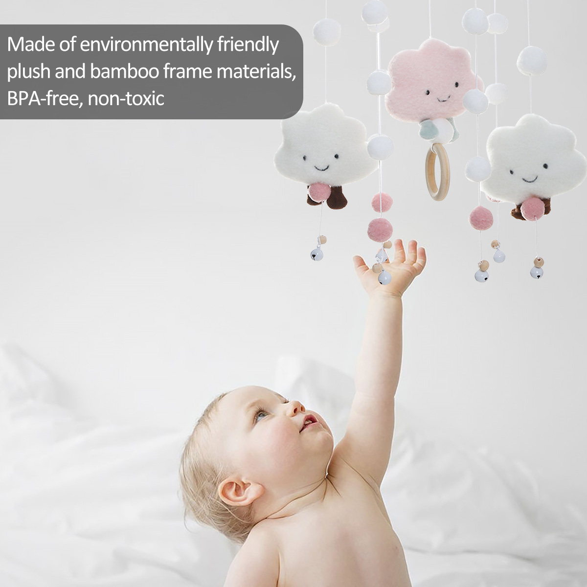 Mobiele windgong met Cloud Dol - Crib Mobile Musical recensie en prijs